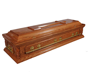 Seamus Feehily Coffin Solid Oak Casket Long Bar Medium Shade